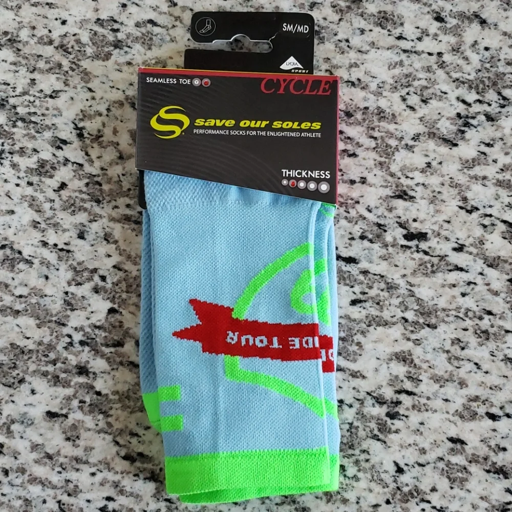 NWT Death Ride Tour Socks size S/M